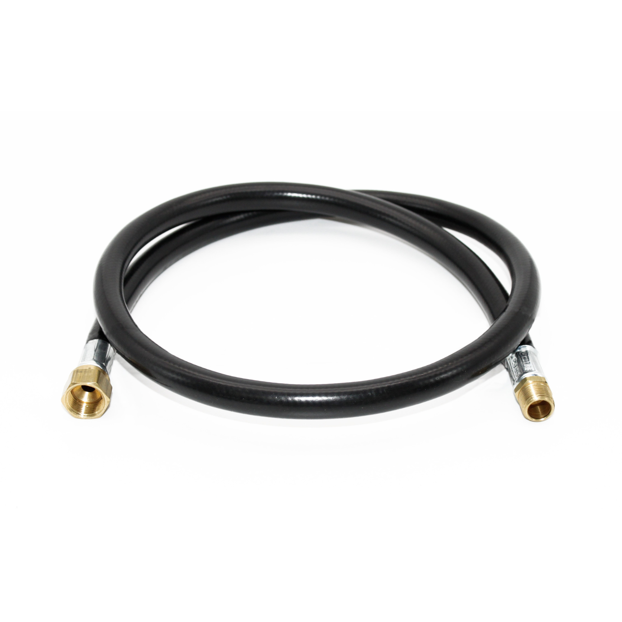 Flame King, thermo plastic hose assembly for lp and natural gas, 48", 3/8", MB100383-48